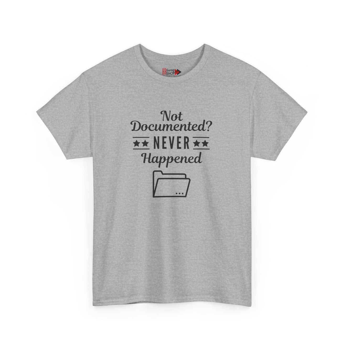 "Not Documented" Unisex Heavy Cotton Tee