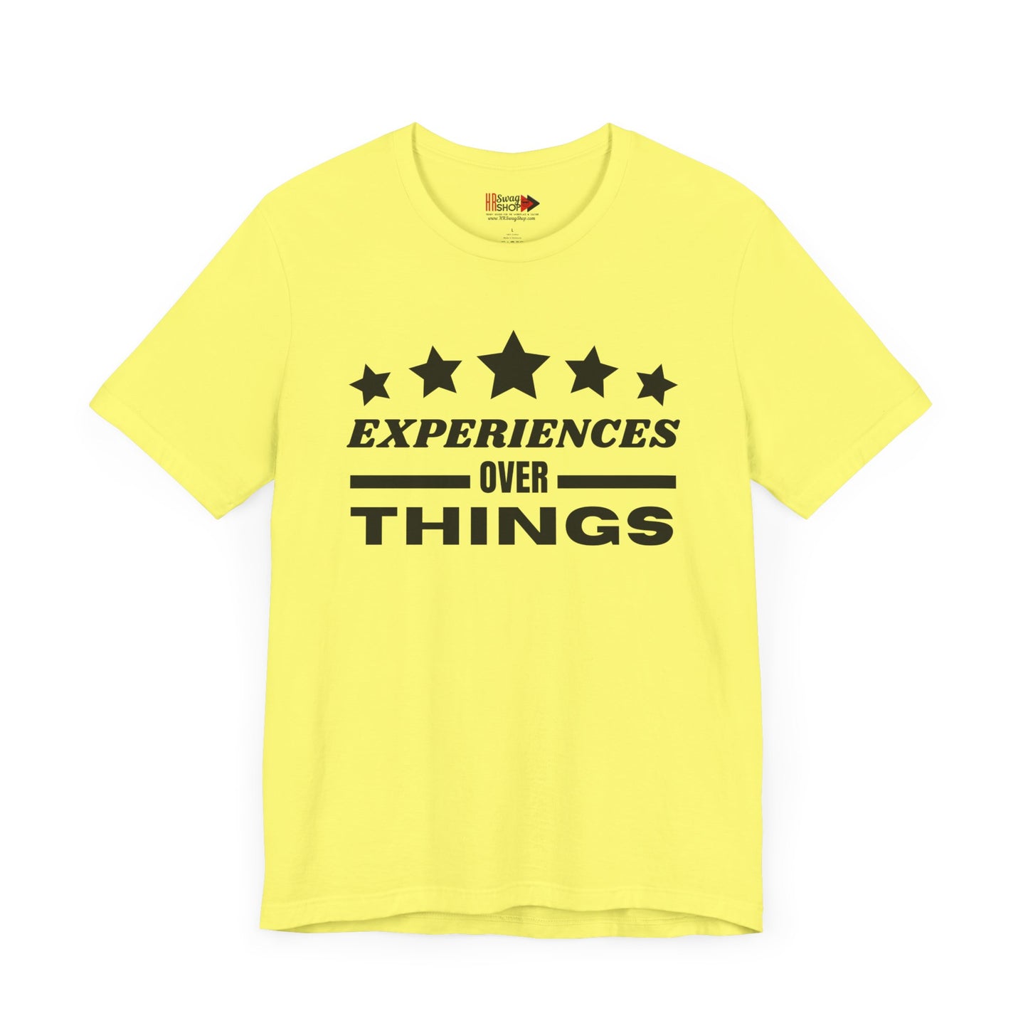 "Experiences Over Things" Unisex Jersey SS Tee