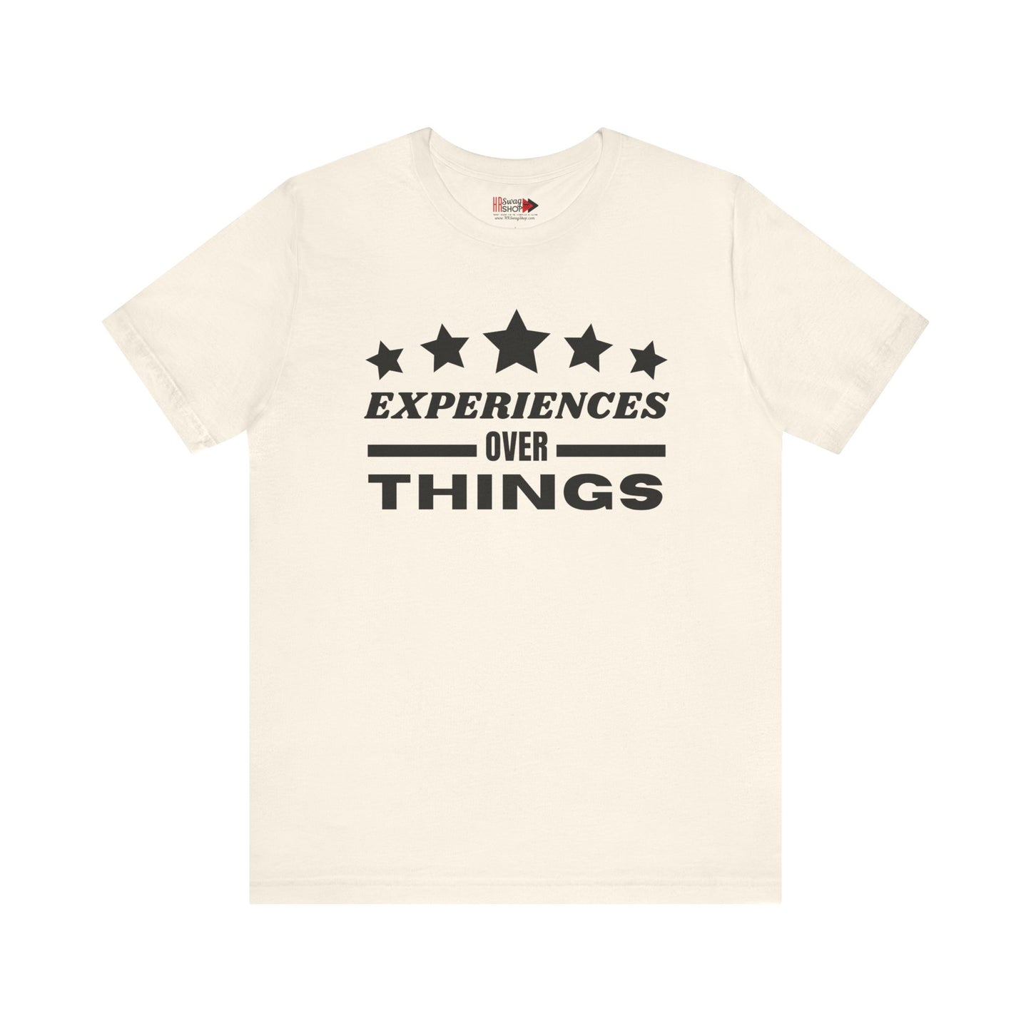 "Experiences Over Things" Unisex Jersey SS Tee