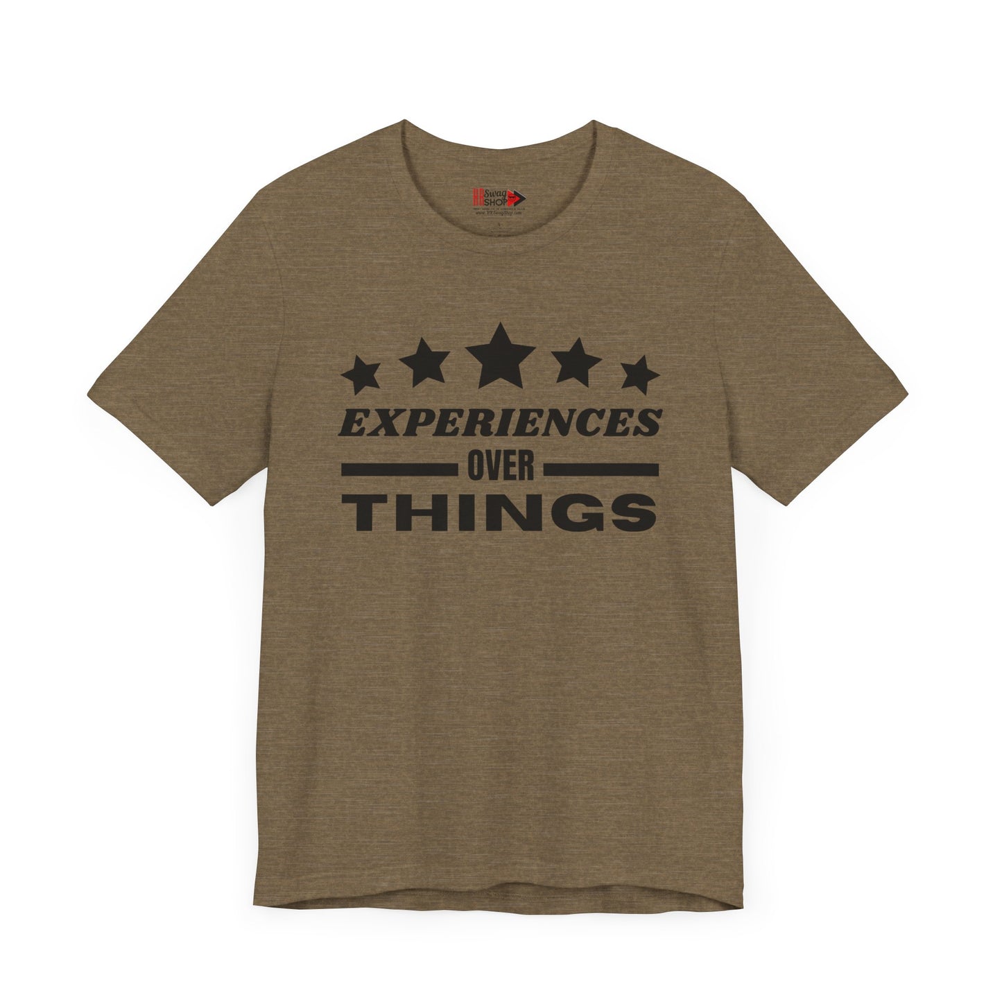 "Experiences Over Things" Unisex Jersey SS Tee