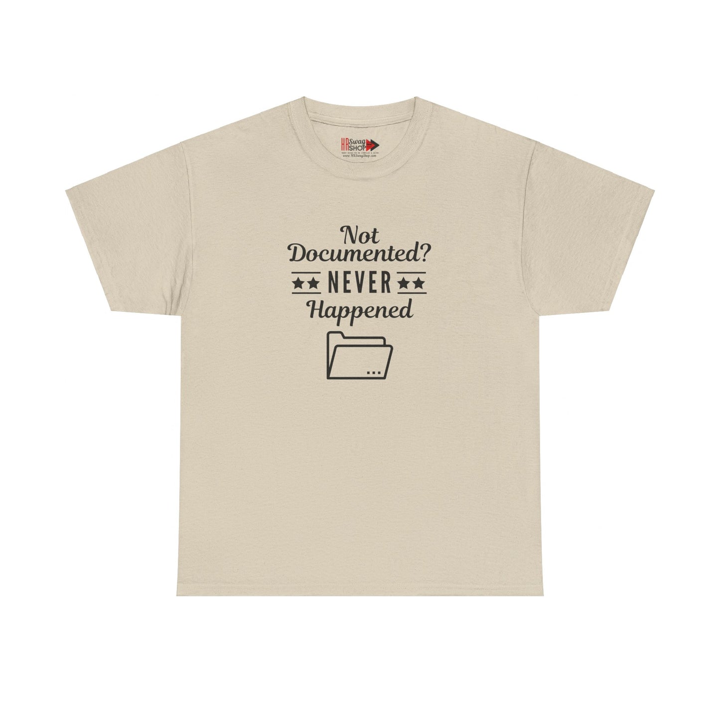 "Not Documented" Unisex Heavy Cotton Tee