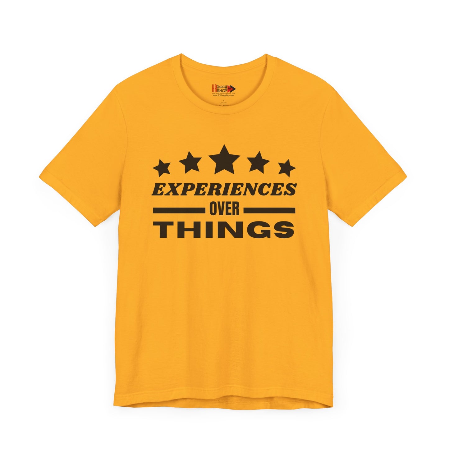 "Experiences Over Things" Unisex Jersey SS Tee