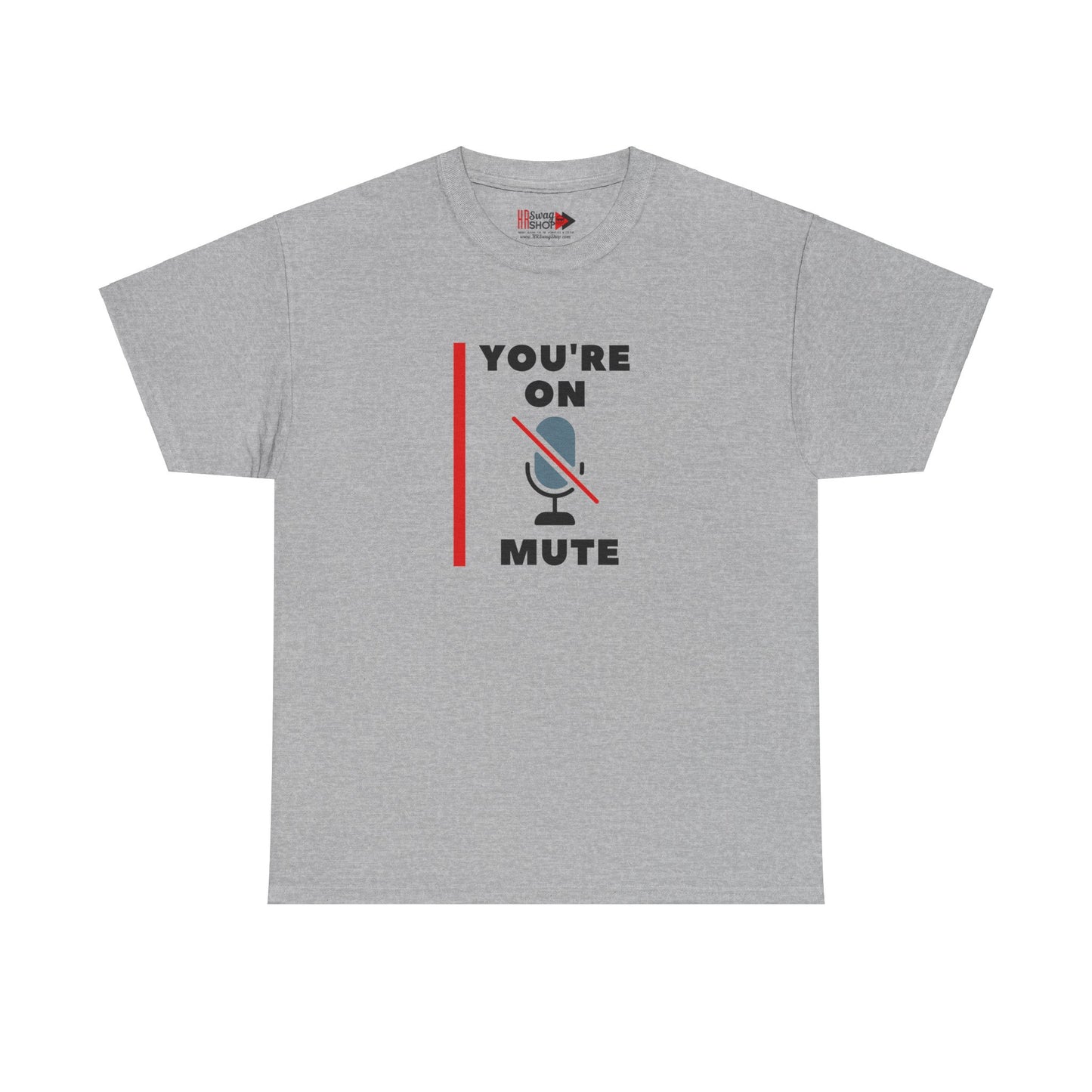 "On Mute" Unisex Heavy Cotton Tee