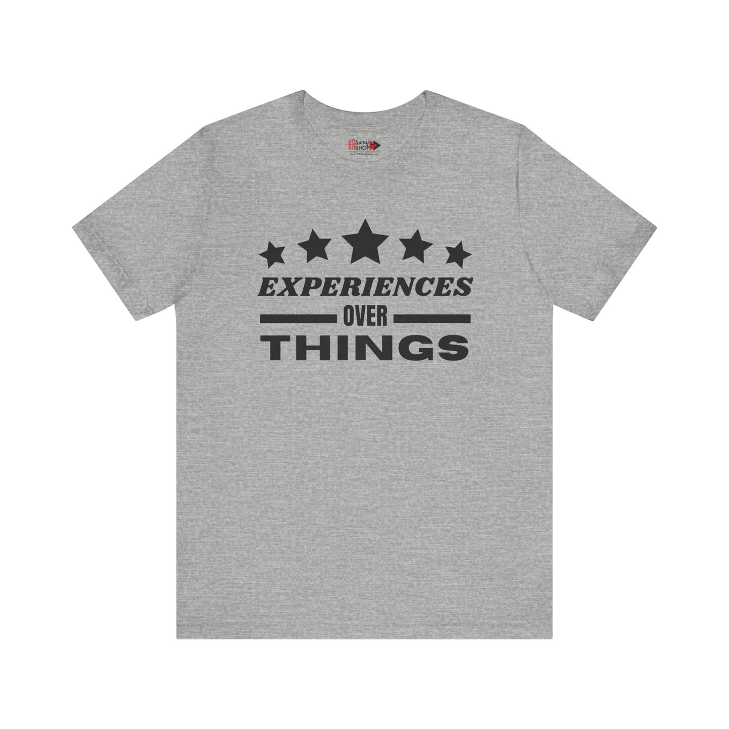 "Experiences Over Things" Unisex Jersey SS Tee