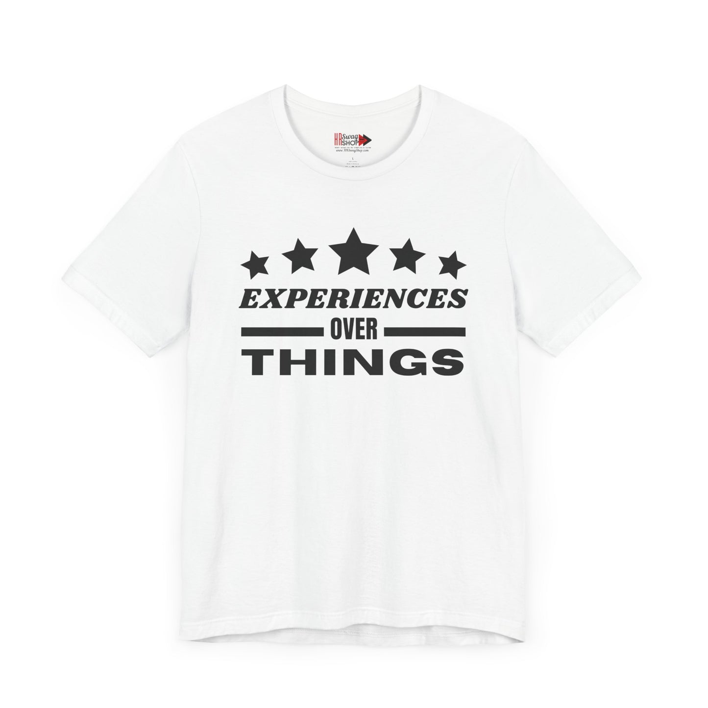 "Experiences Over Things" Unisex Jersey SS Tee