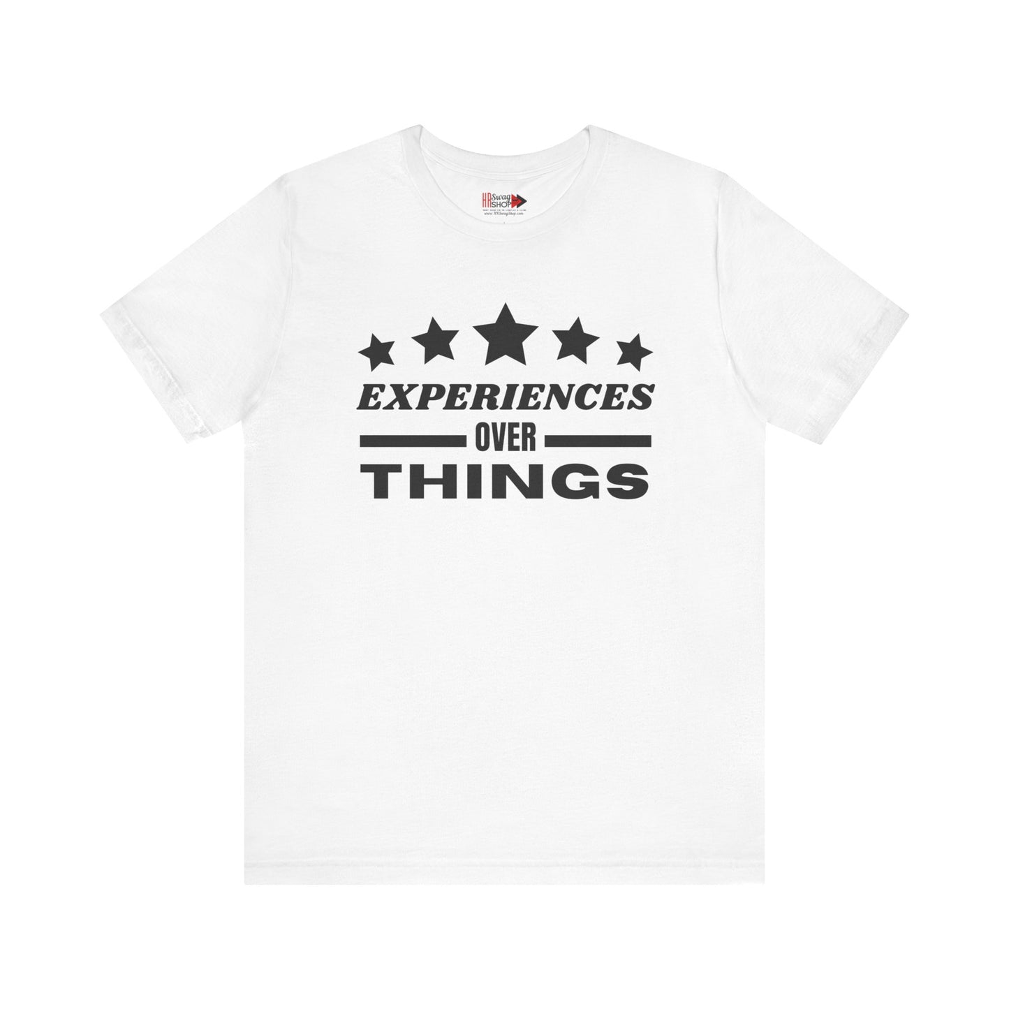"Experiences Over Things" Unisex Jersey SS Tee