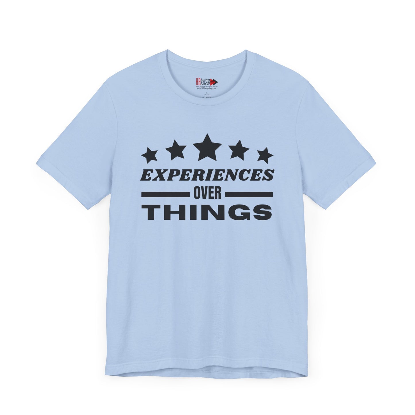 "Experiences Over Things" Unisex Jersey SS Tee