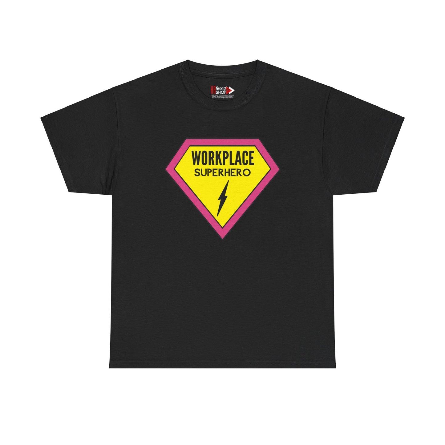 "Workplace Superhero Pink" Unisex Heavy Cotton Tee
