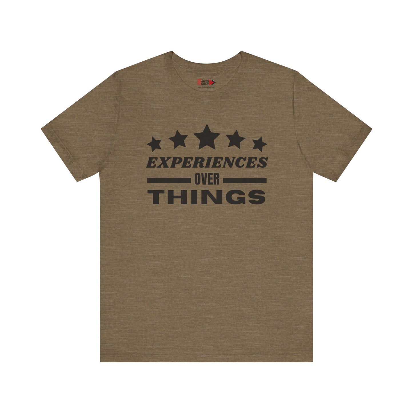 "Experiences Over Things" Unisex Jersey SS Tee