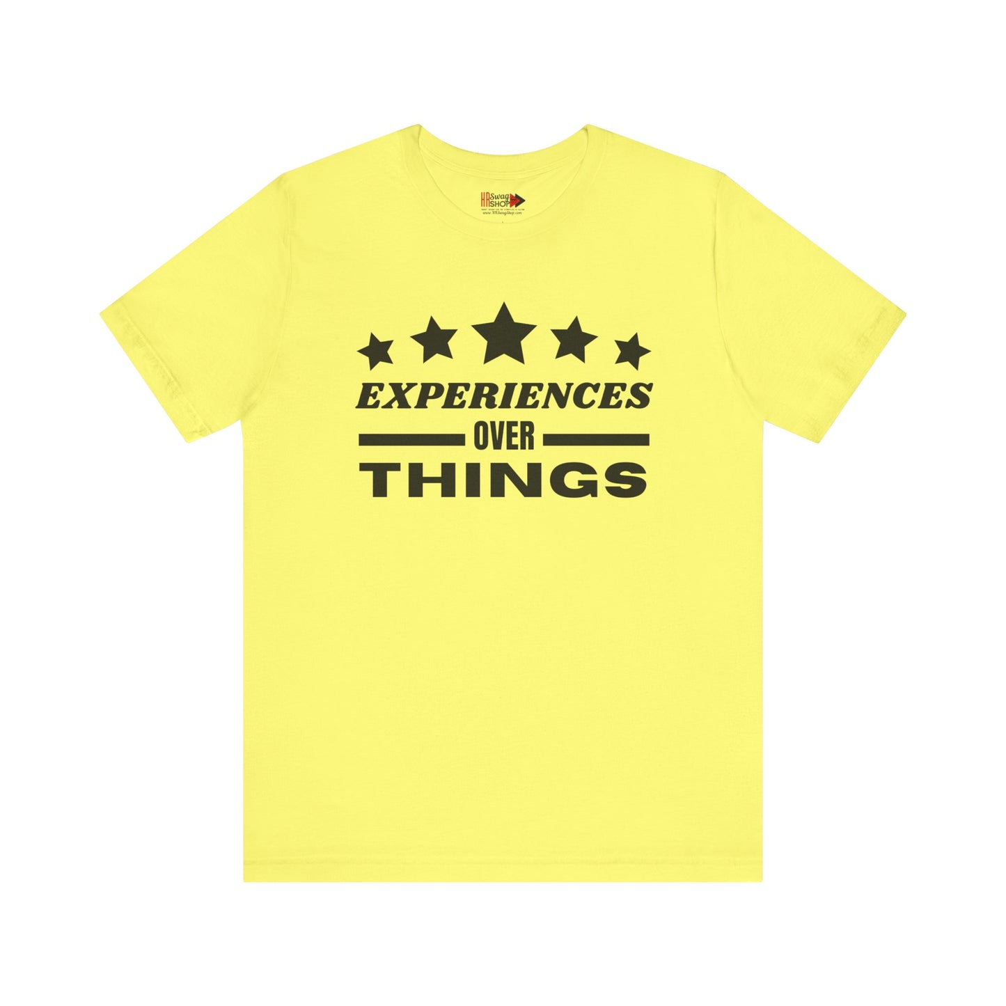 "Experiences Over Things" Unisex Jersey SS Tee