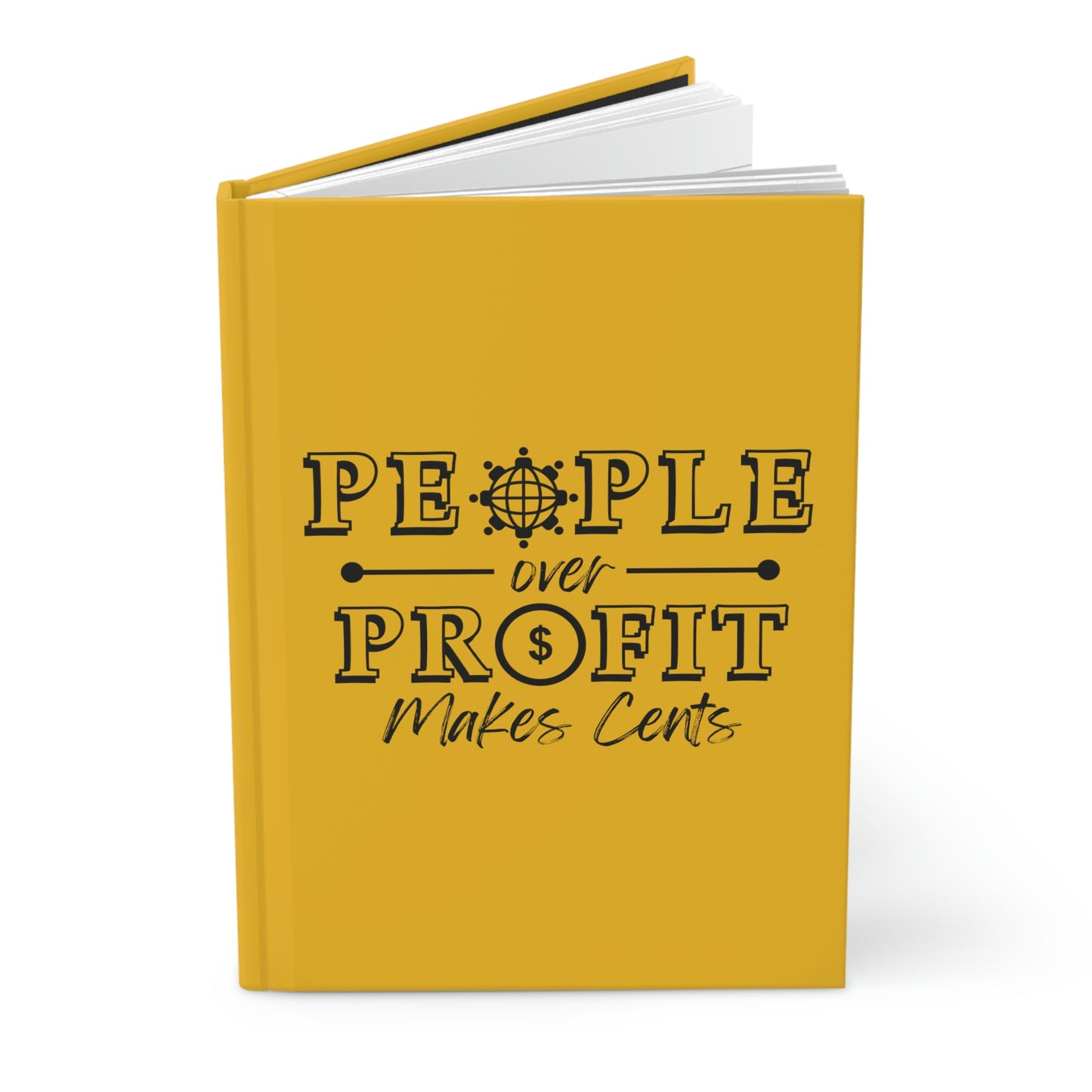 "People Over Profit" Hardcover Journal - Matte