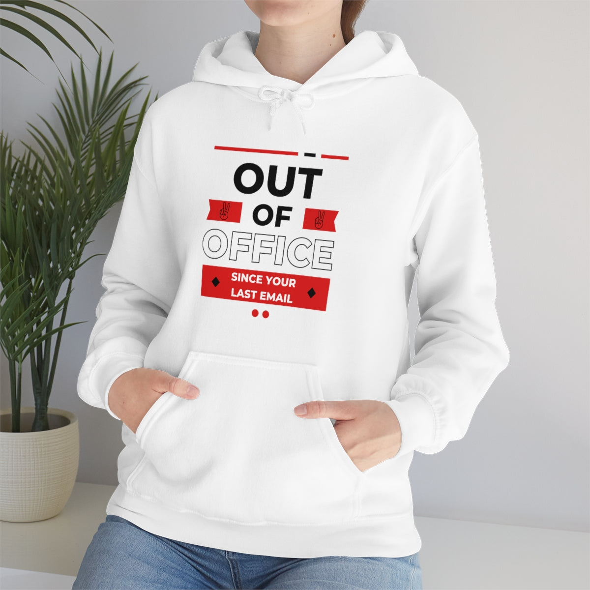 "Out of Office" Unisex Hooded Sweatshirt