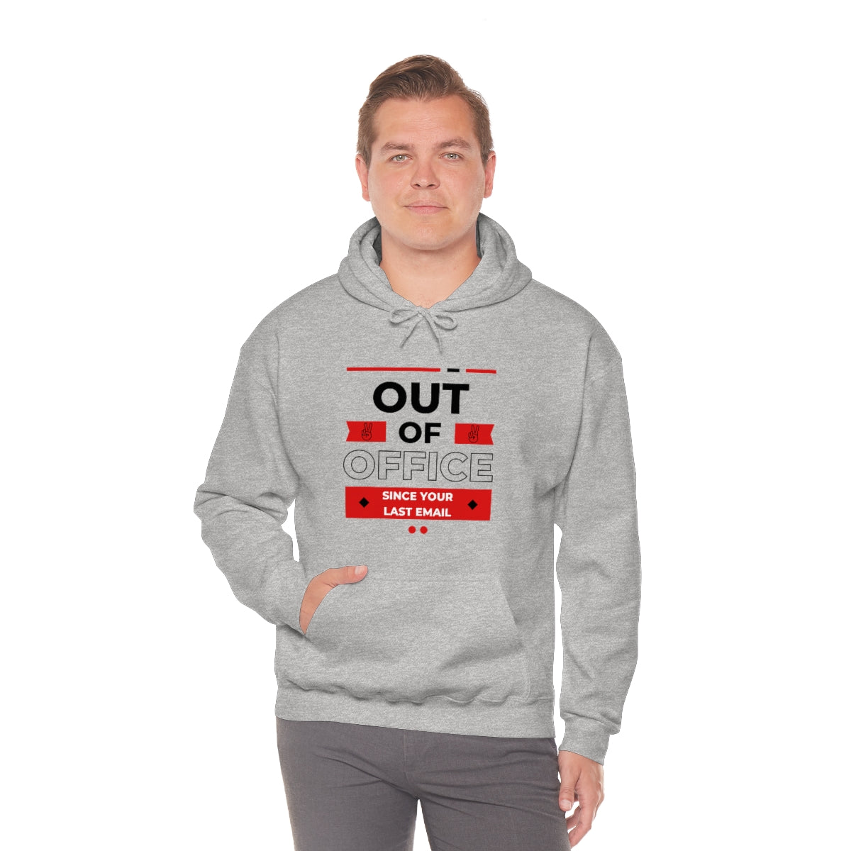 "Out of Office" Unisex Hooded Sweatshirt