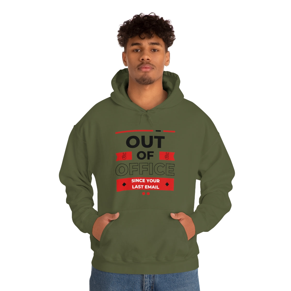 "Out of Office" Unisex Hooded Sweatshirt