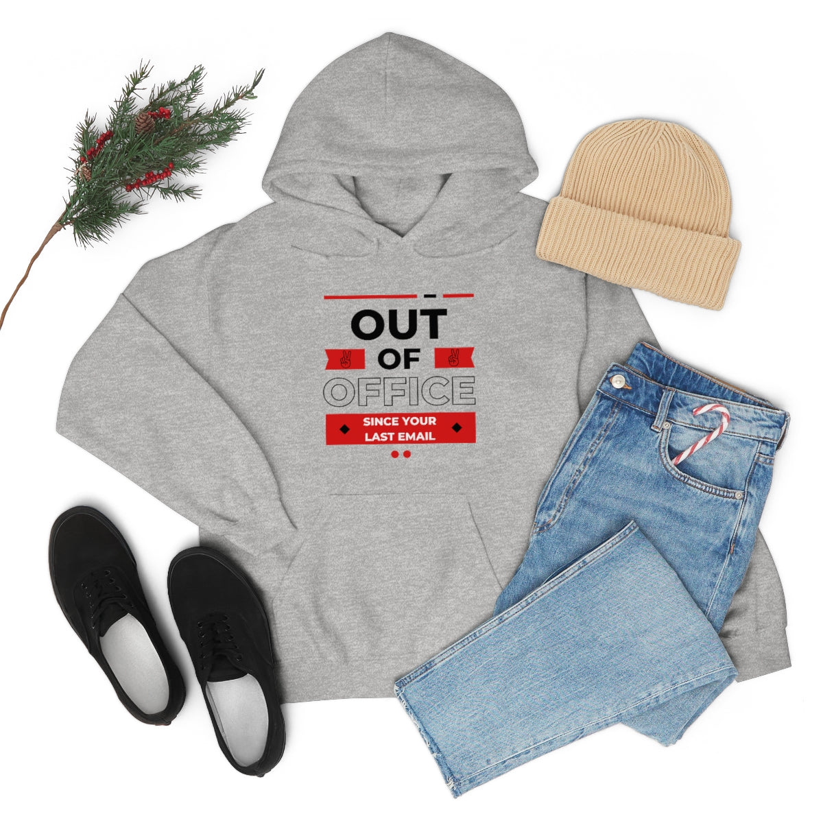 "Out of Office" Unisex Hooded Sweatshirt