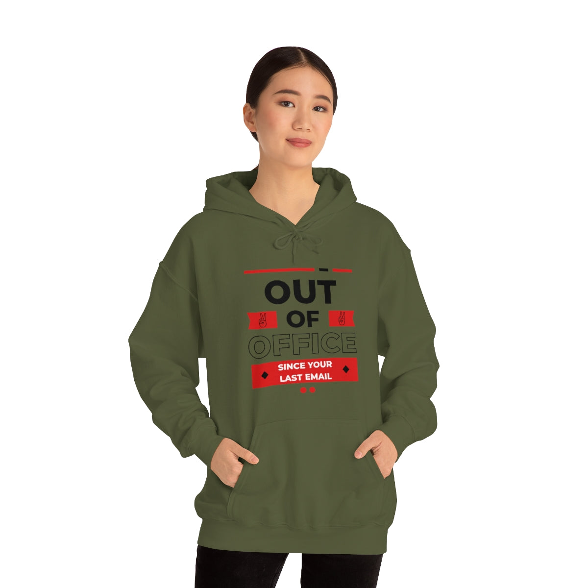 "Out of Office" Unisex Hooded Sweatshirt