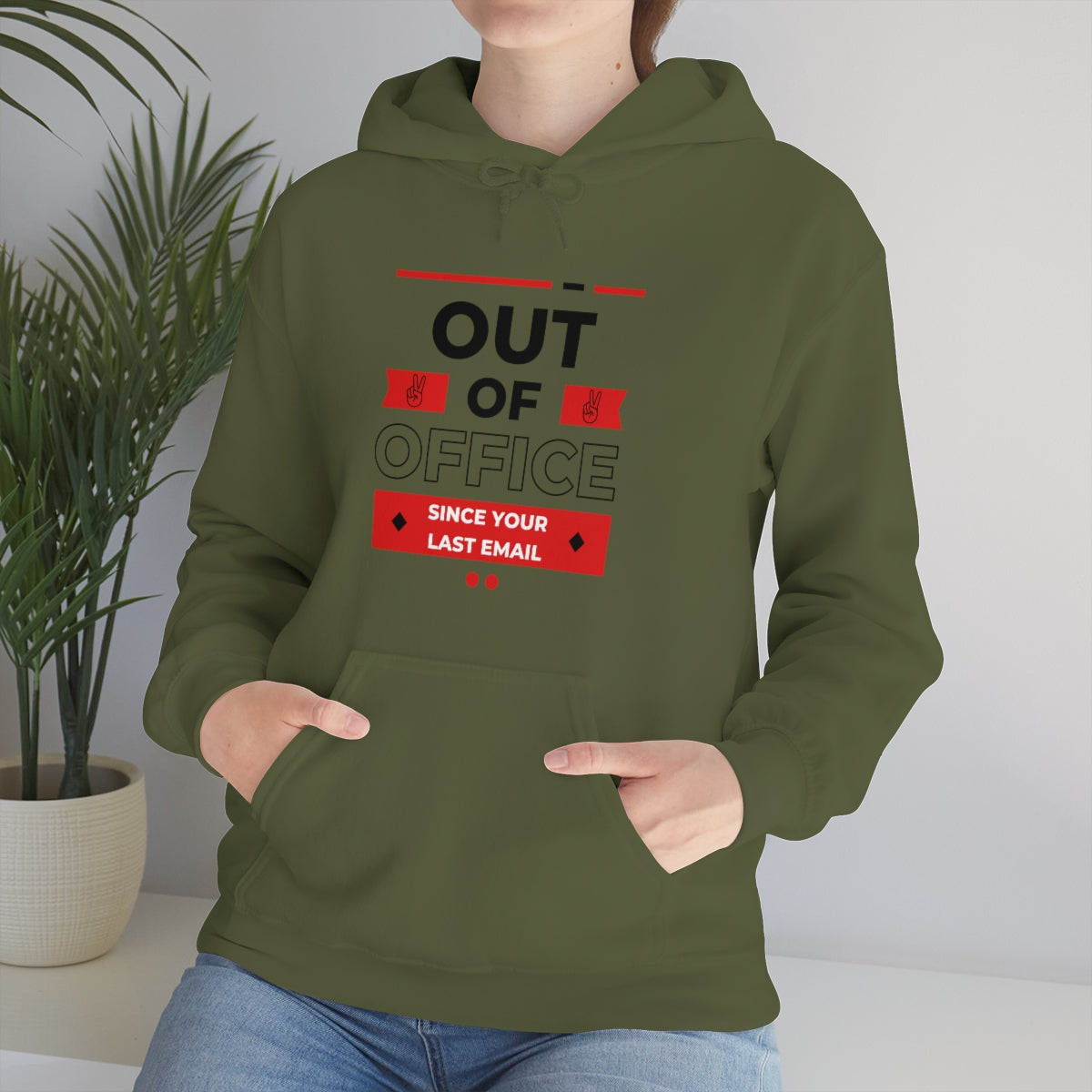"Out of Office" Unisex Hooded Sweatshirt