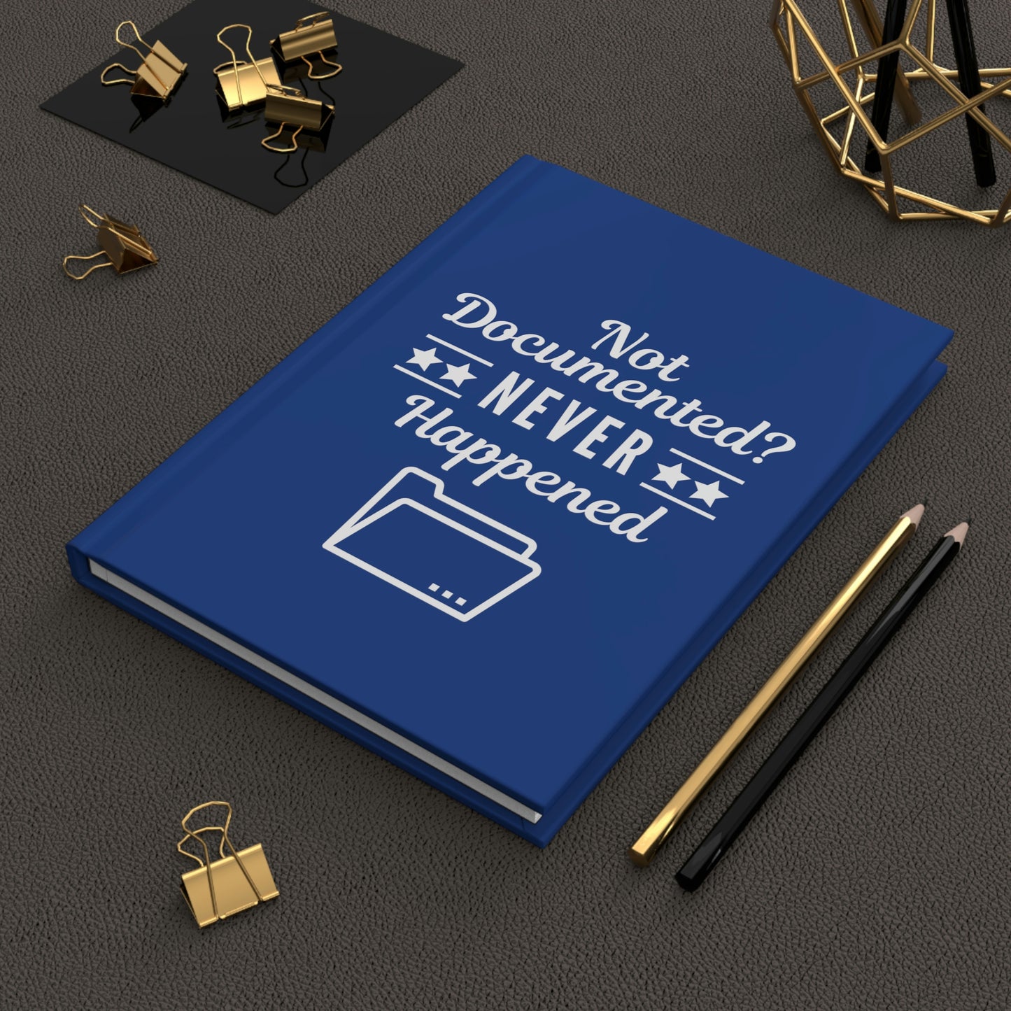 "Not Documented" Hardcover Journal - Matte