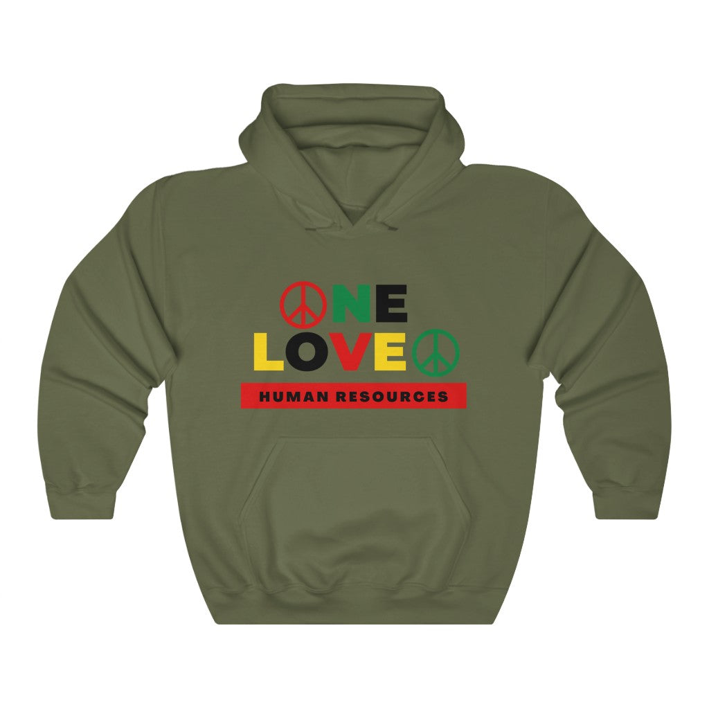 "One Love HR" Unisex Hooded Sweatshirt
