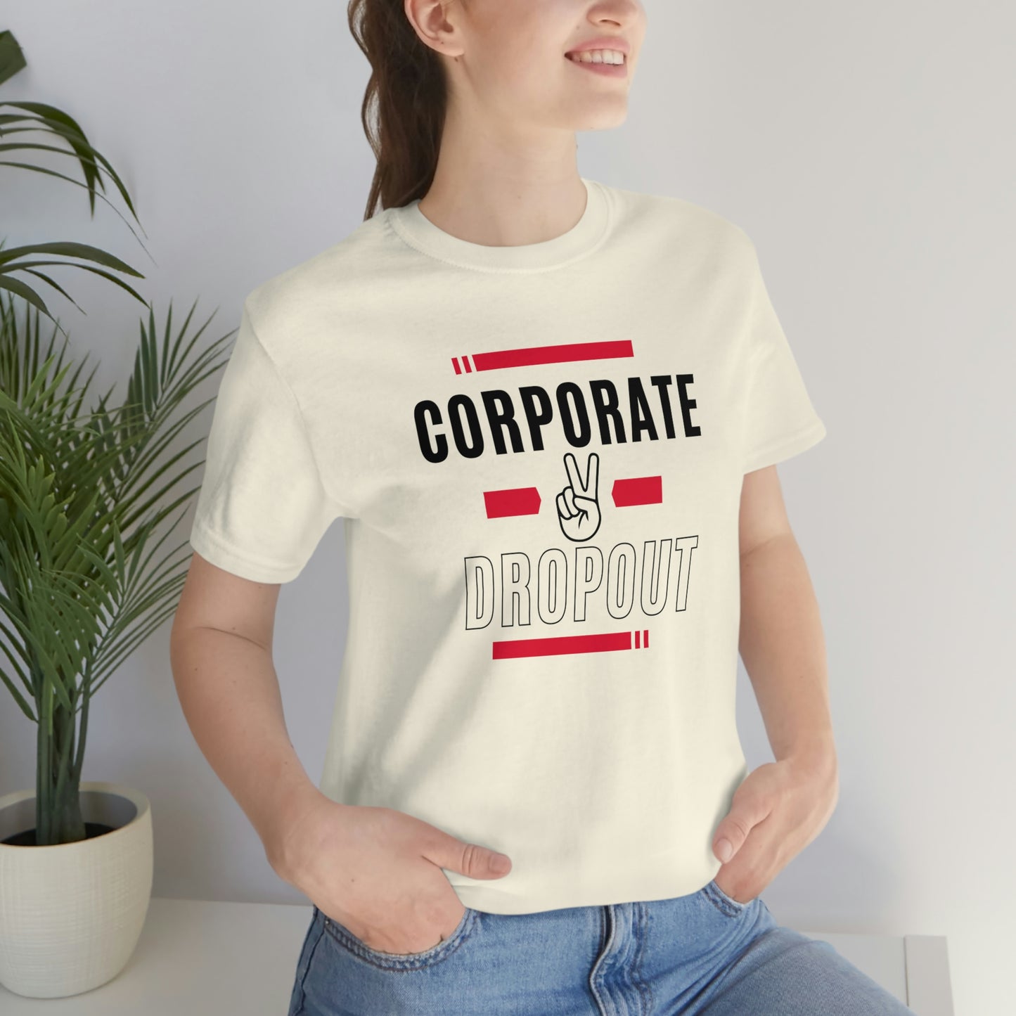 "Corporate Dropout" Unisex Jersey SS Tee