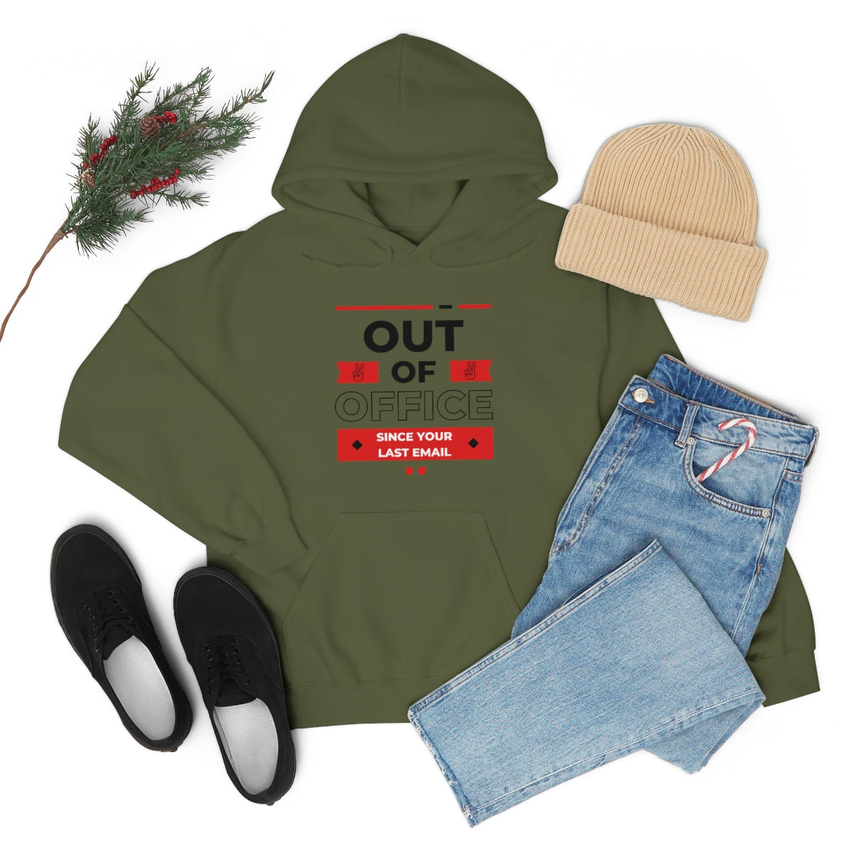 "Out of Office" Unisex Hooded Sweatshirt