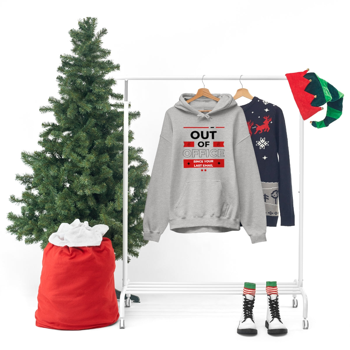 "Out of Office" Unisex Hooded Sweatshirt