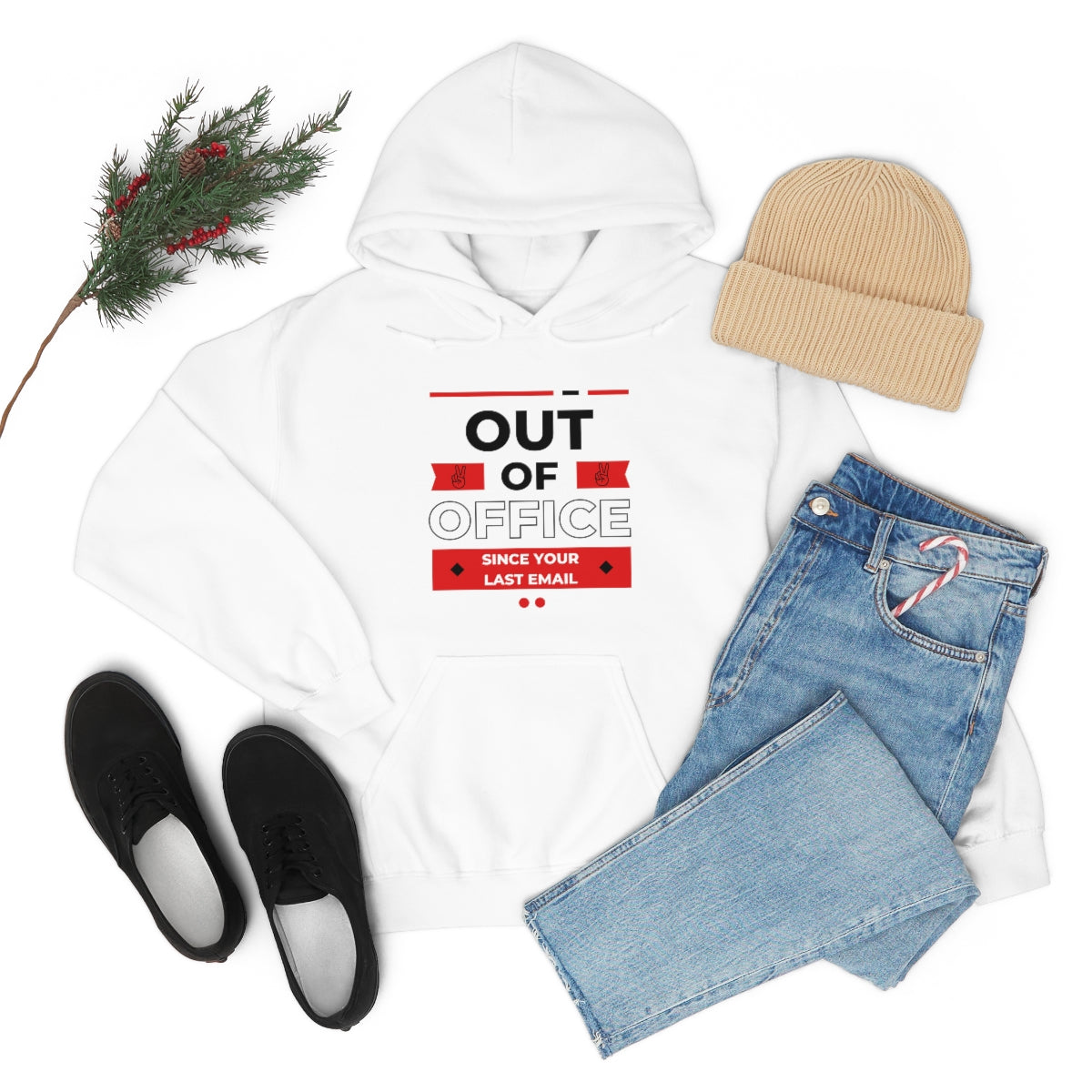 "Out of Office" Unisex Hooded Sweatshirt