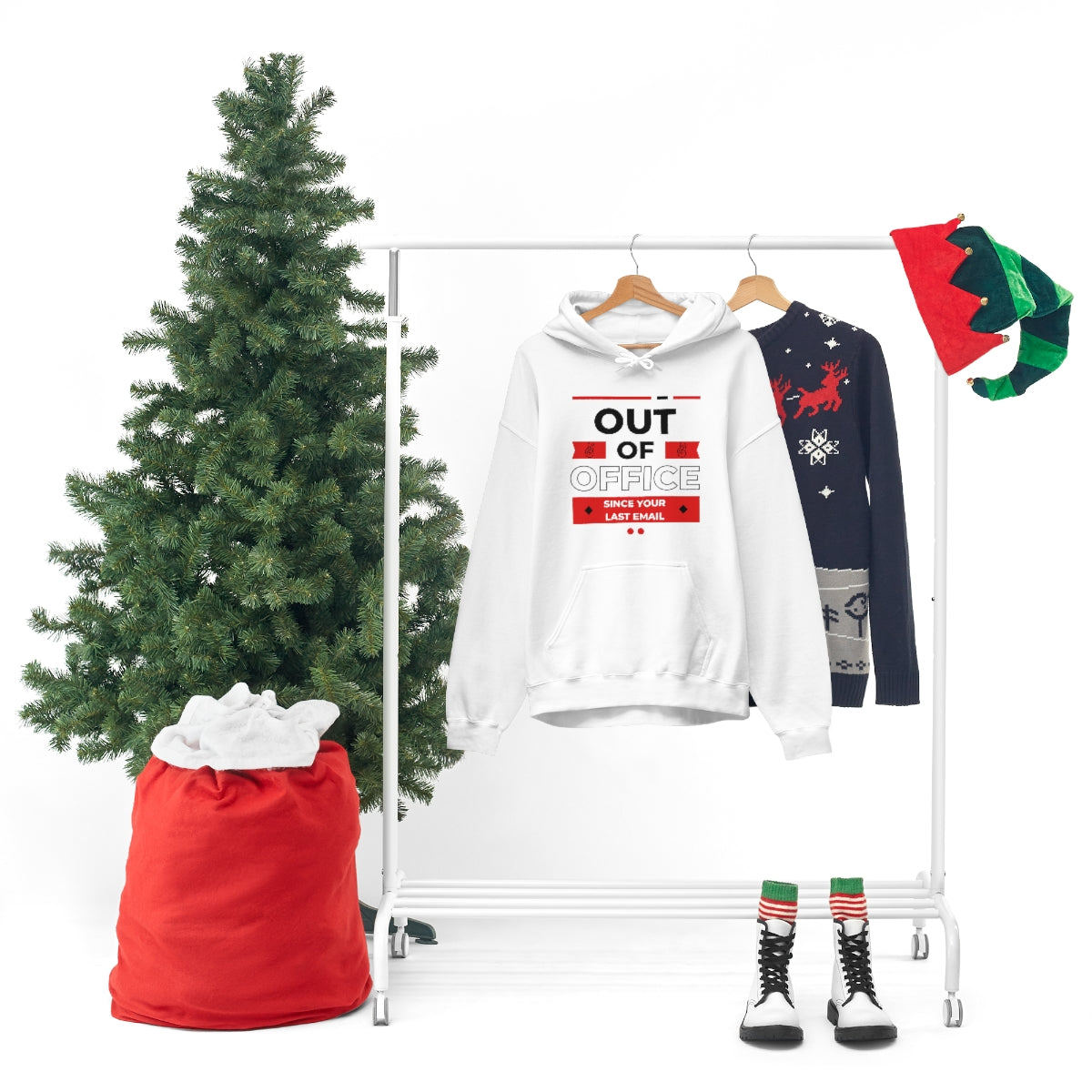 "Out of Office" Unisex Hooded Sweatshirt