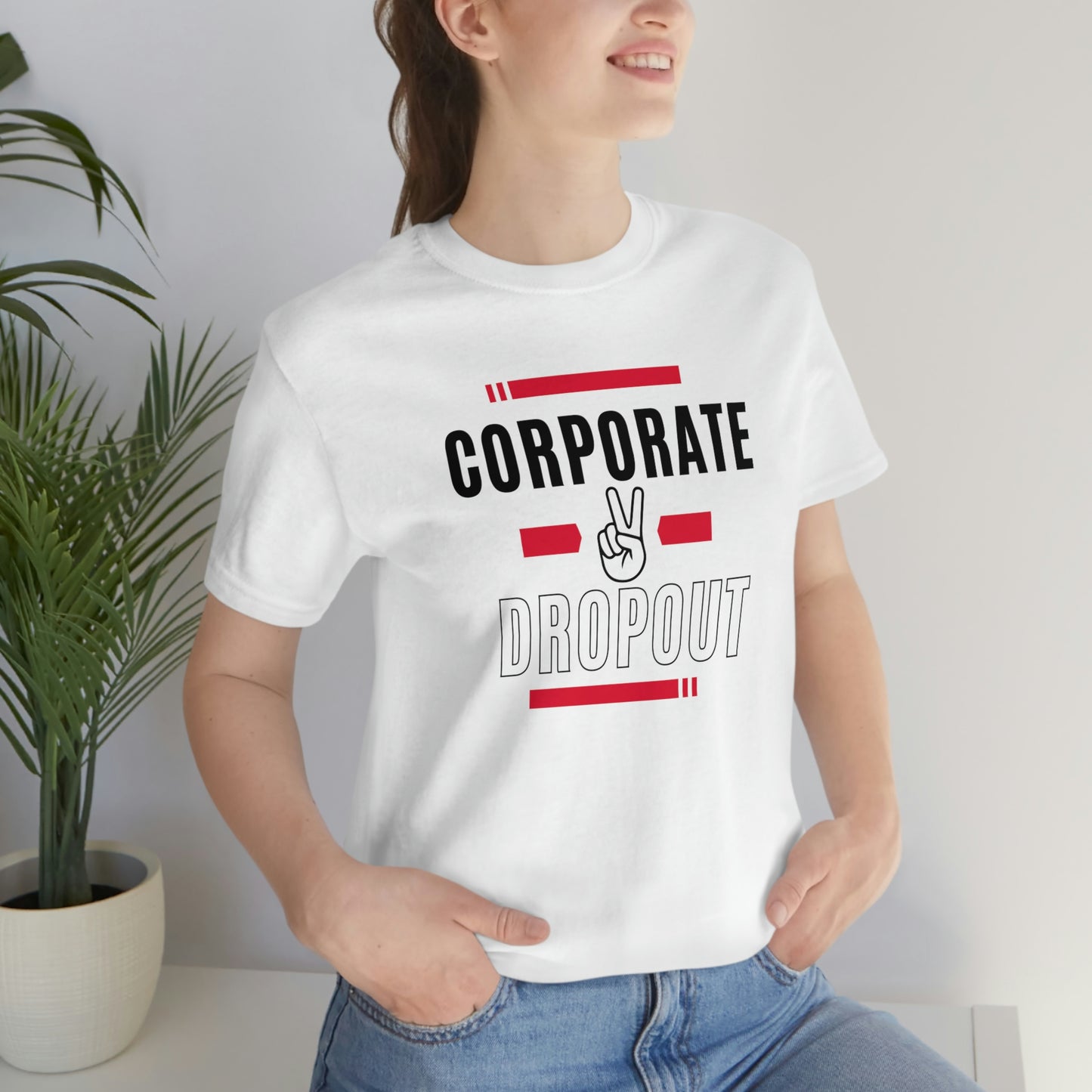 "Corporate Dropout" Unisex Jersey SS Tee