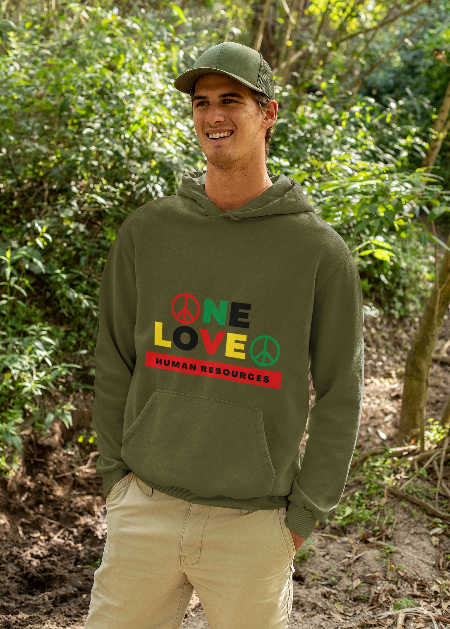 "One Love HR" Unisex Hooded Sweatshirt