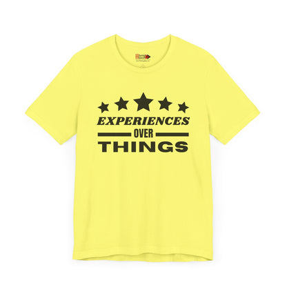"Experiences Over Things" Unisex Jersey SS Tee