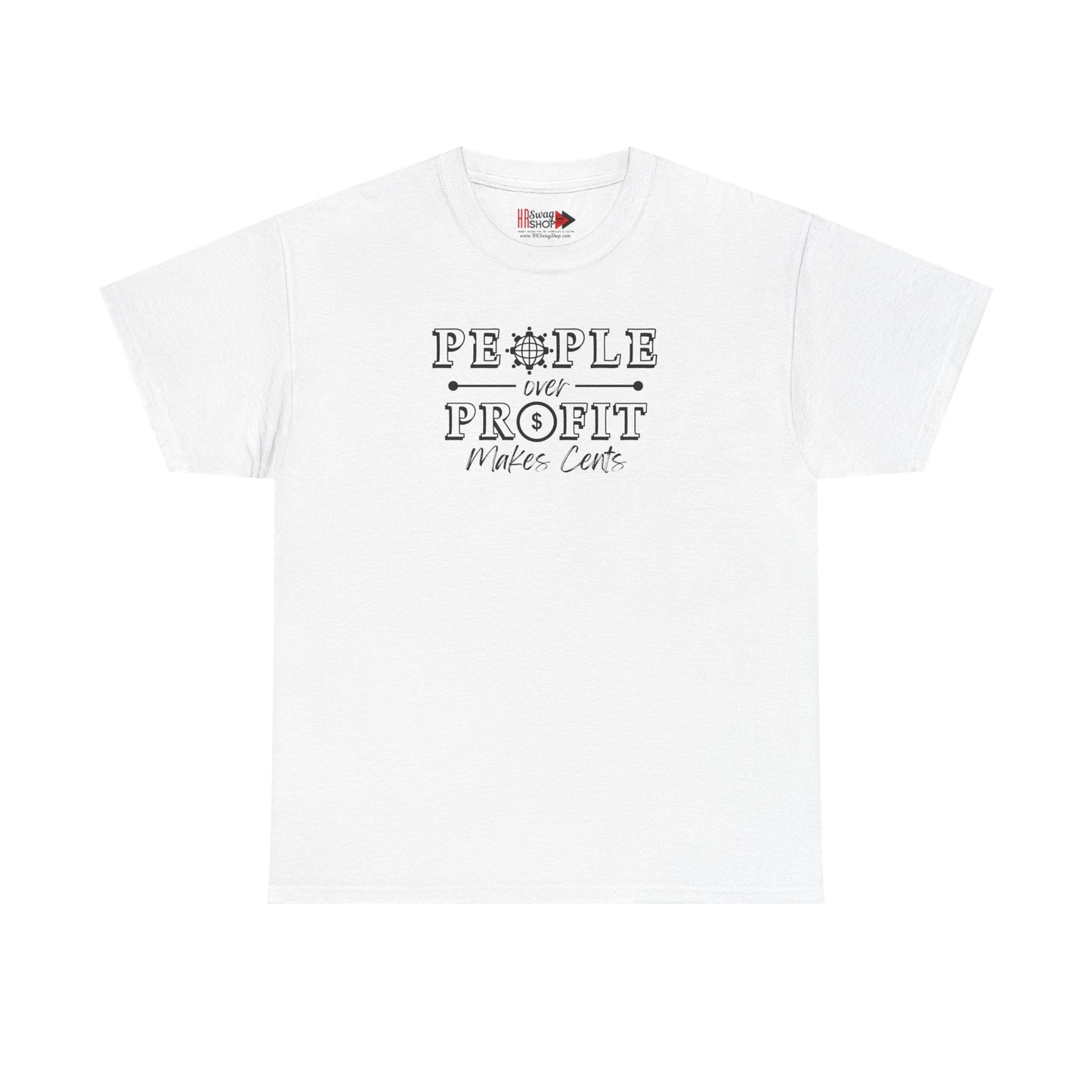 "People Over Profit" Unisex Heavy Cotton Tee