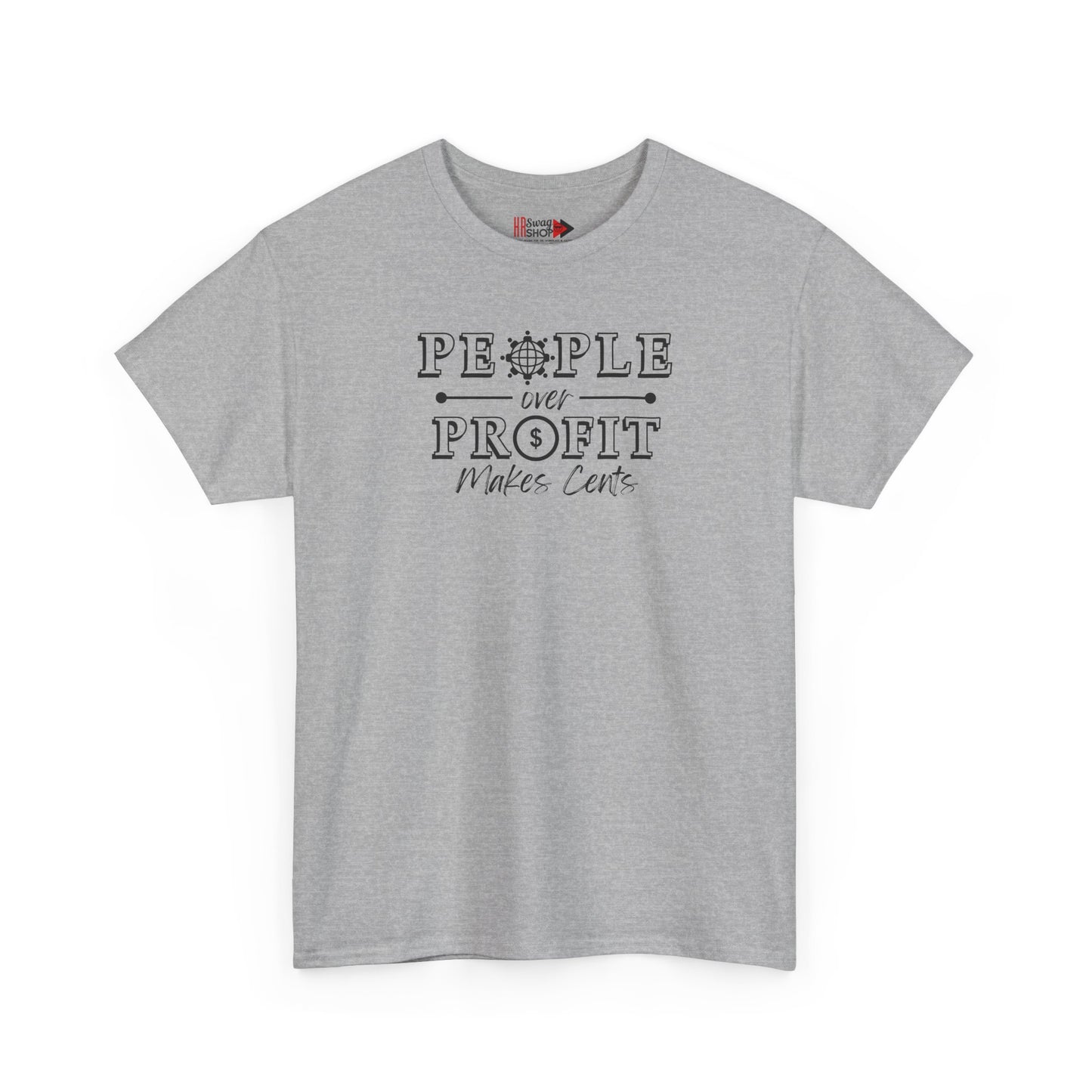 "People Over Profit" Unisex Heavy Cotton Tee