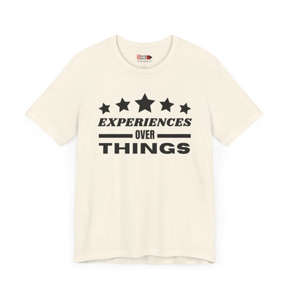 "Experiences Over Things" Unisex Jersey SS Tee