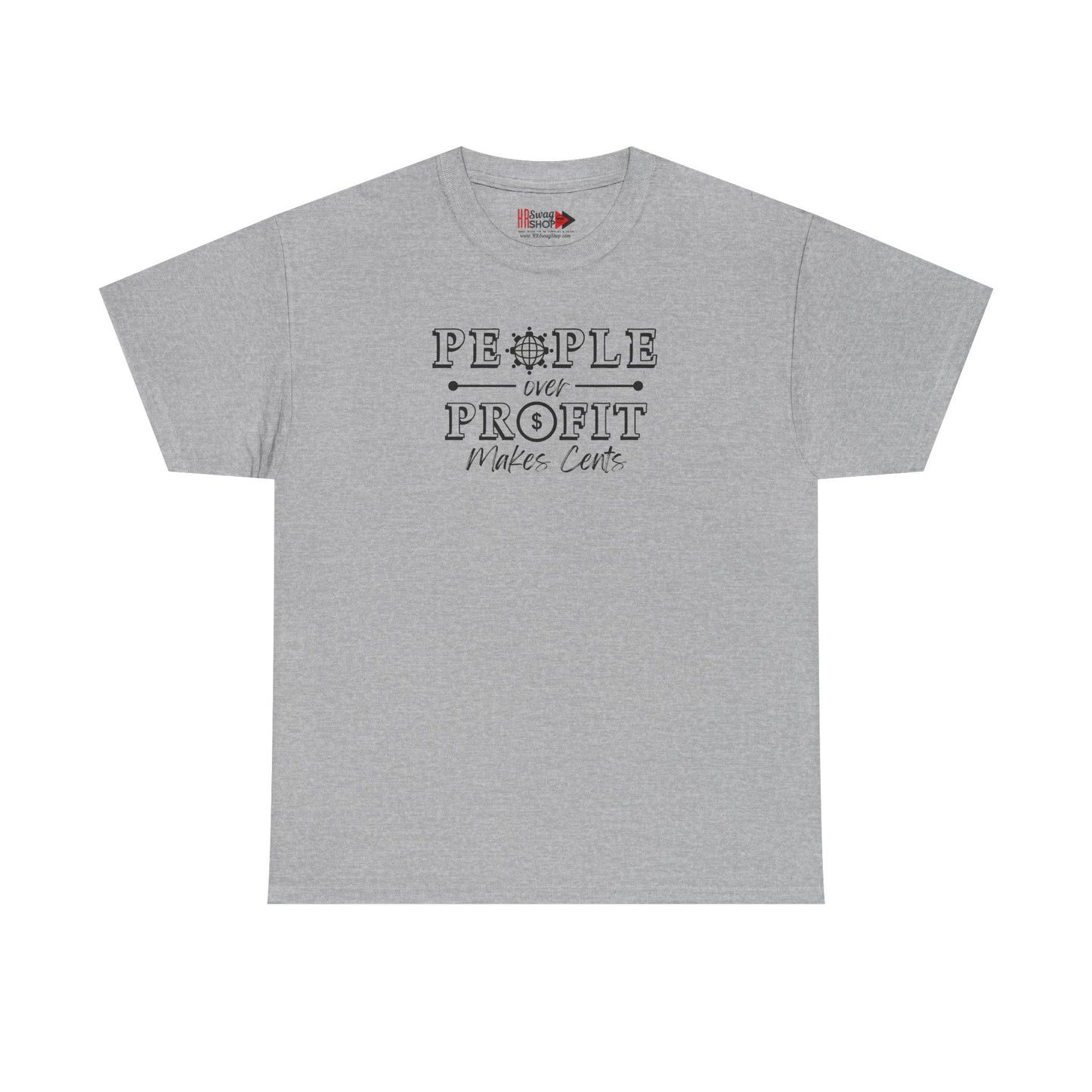 "People Over Profit" Unisex Heavy Cotton Tee