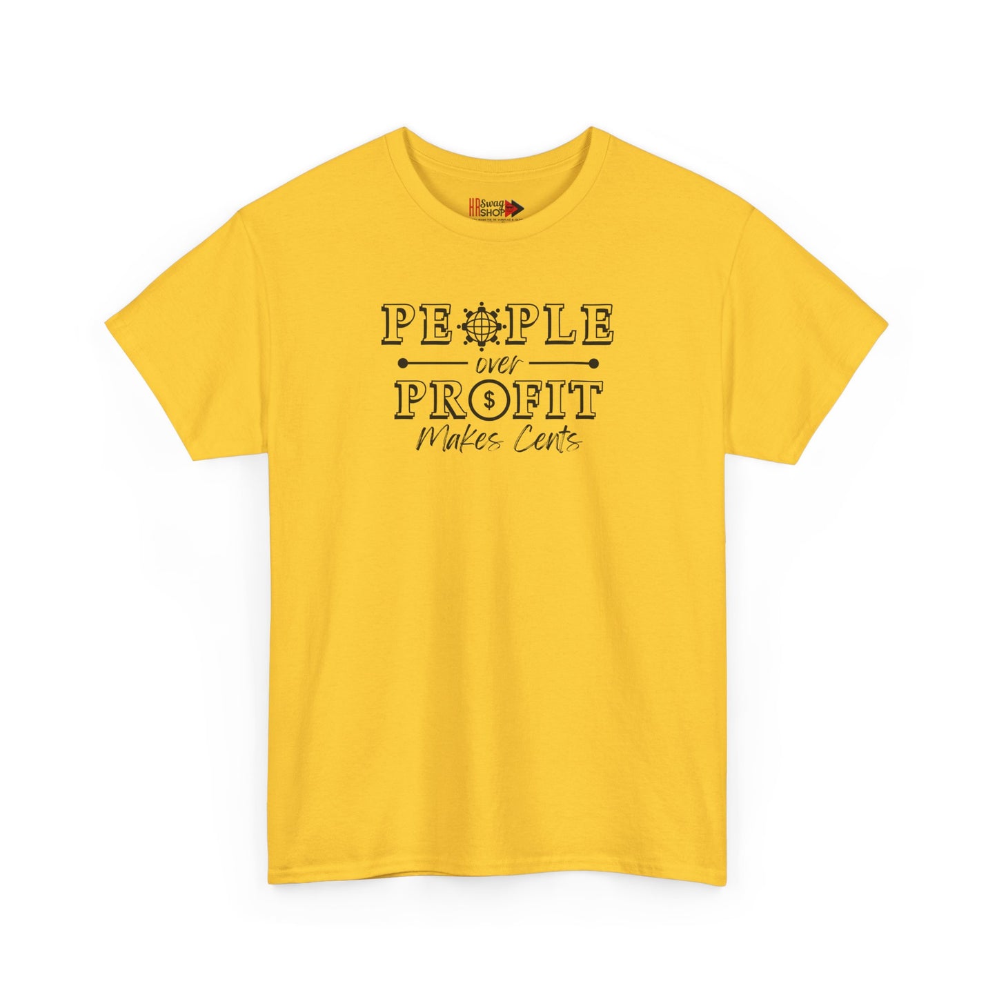 "People Over Profit" Unisex Heavy Cotton Tee