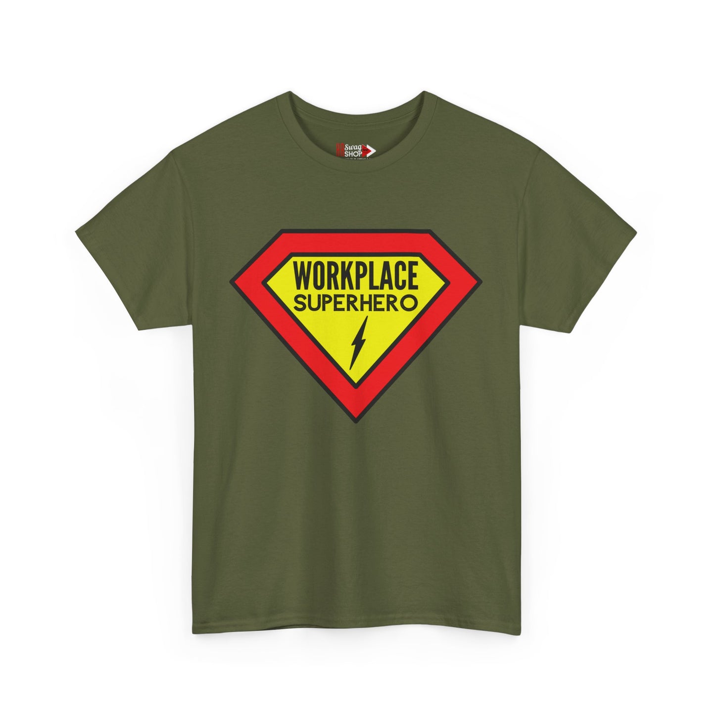 "Workplace Superhero" Unisex Heavy Cotton Tee