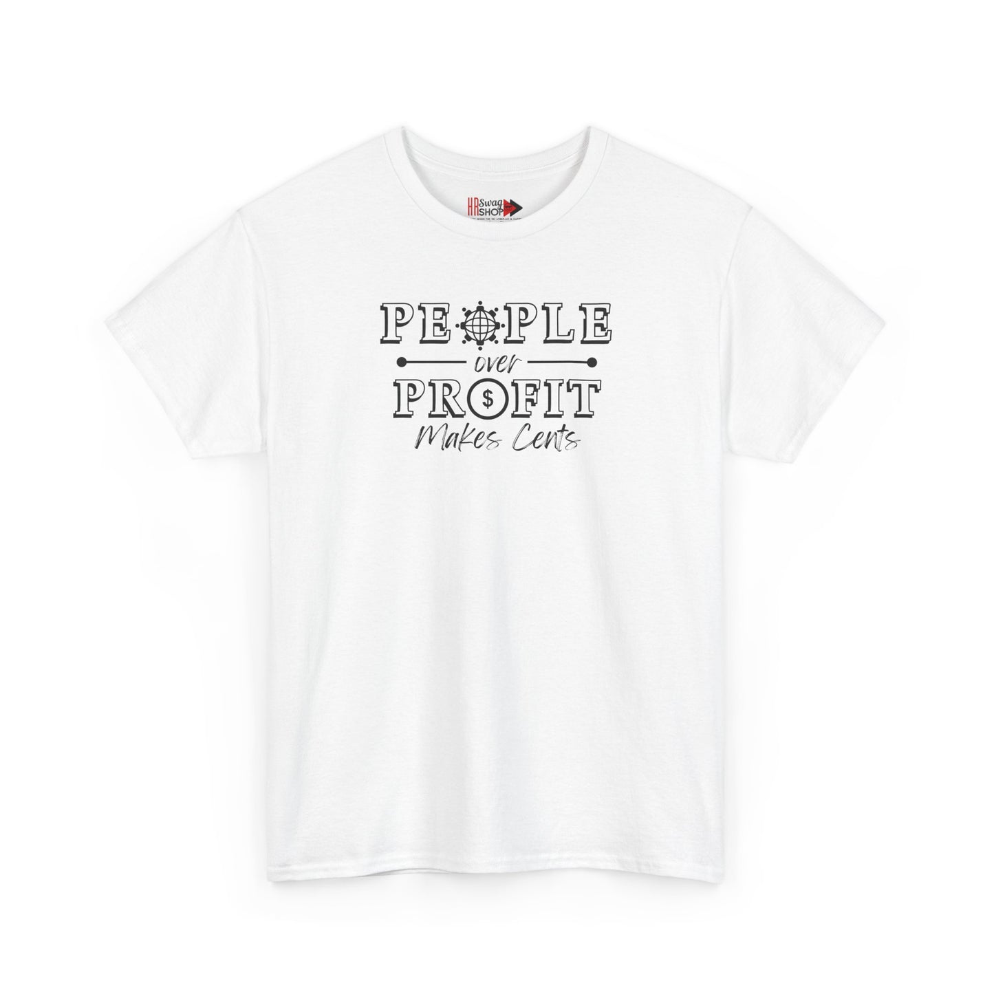 "People Over Profit" Unisex Heavy Cotton Tee