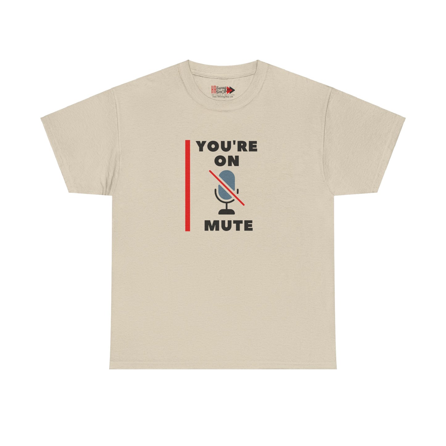 "On Mute" Unisex Heavy Cotton Tee