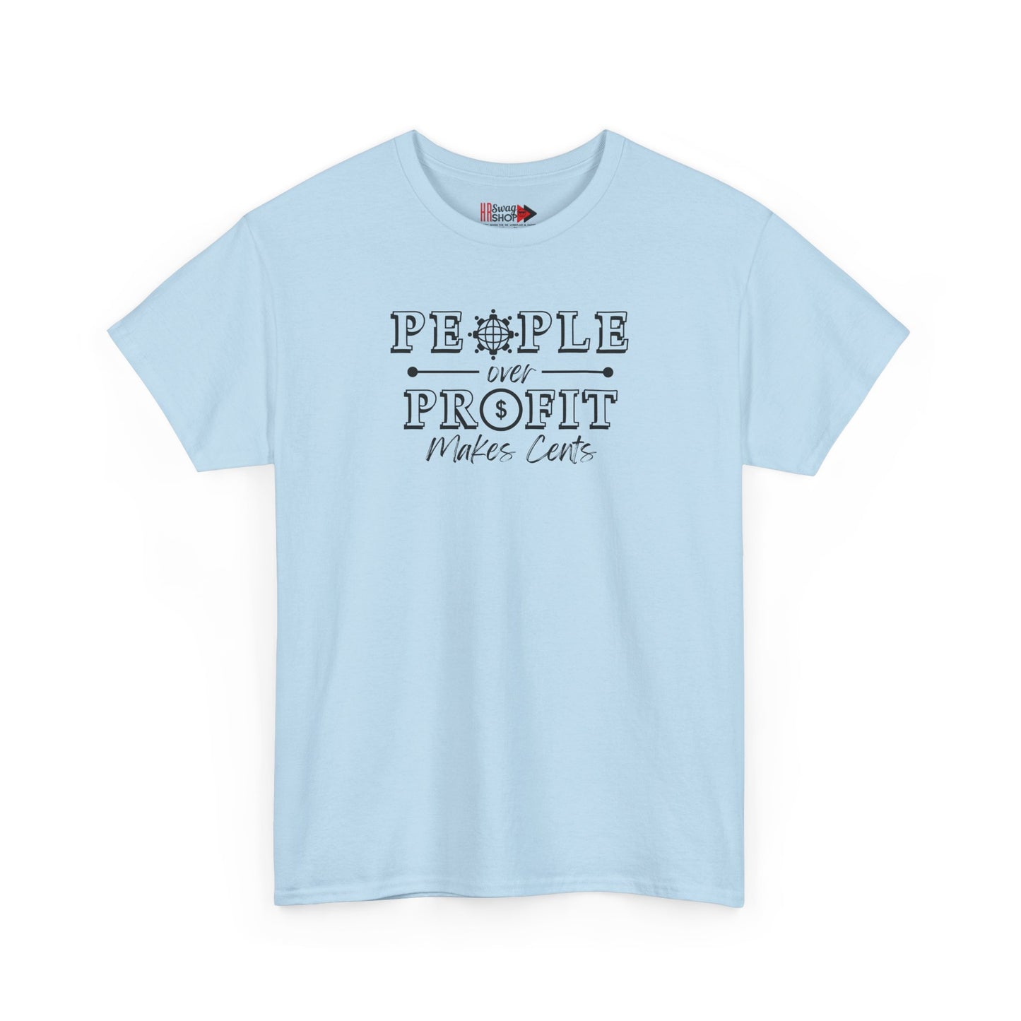 "People Over Profit" Unisex Heavy Cotton Tee