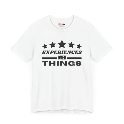 "Experiences Over Things" Unisex Jersey SS Tee