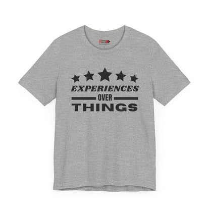 "Experiences Over Things" Unisex Jersey SS Tee