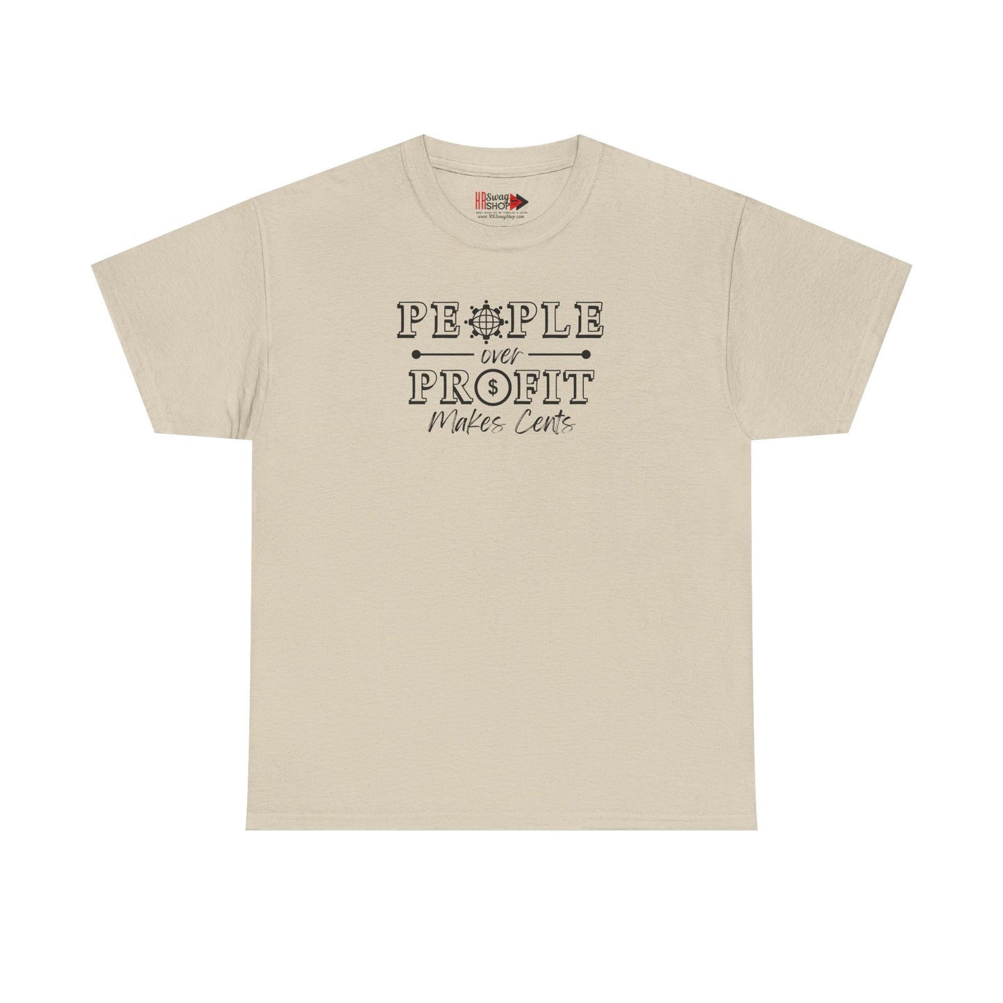 "People Over Profit" Unisex Heavy Cotton Tee