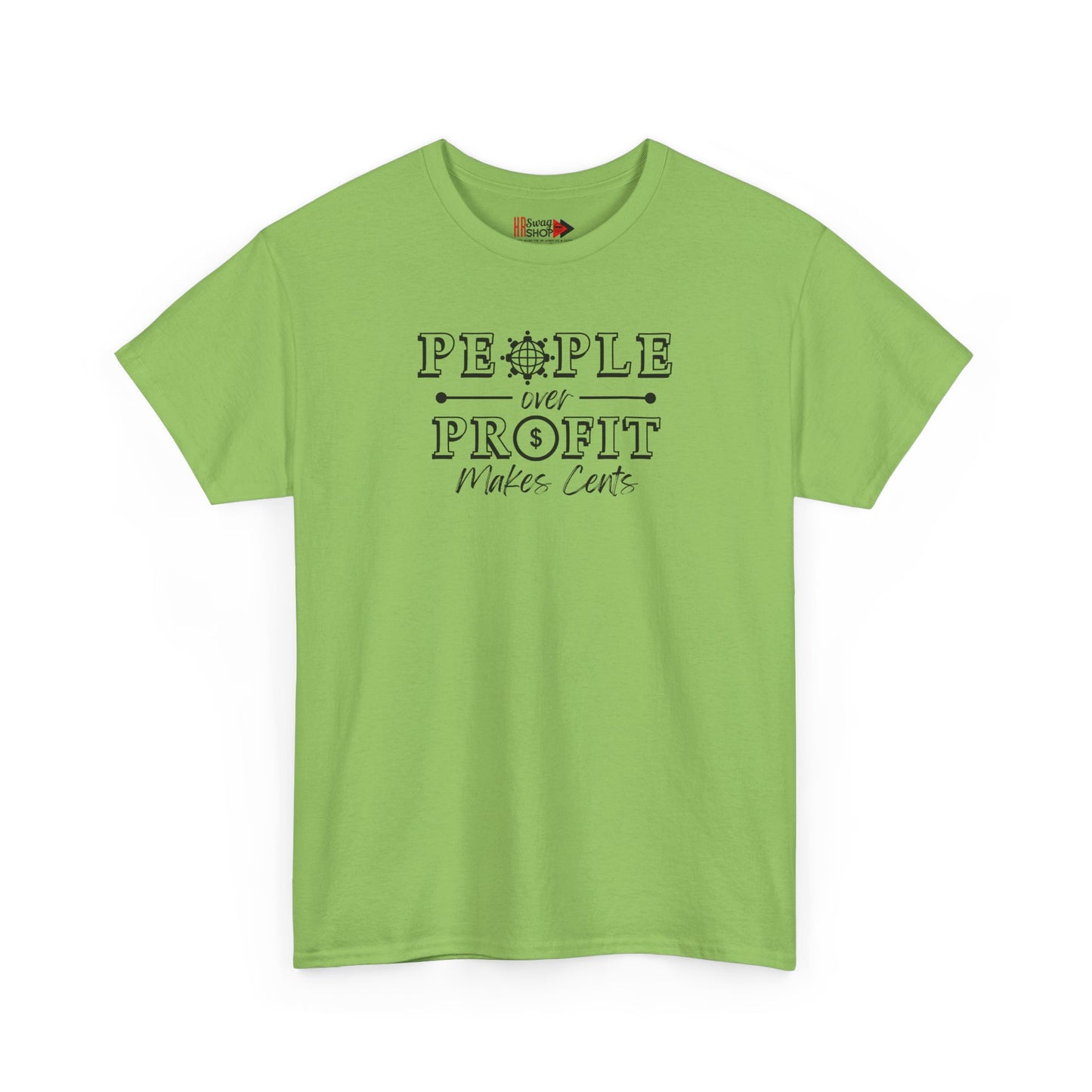 "People Over Profit" Unisex Heavy Cotton Tee