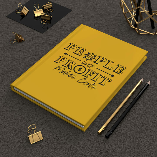 "People Over Profit" Hardcover Journal - Matte